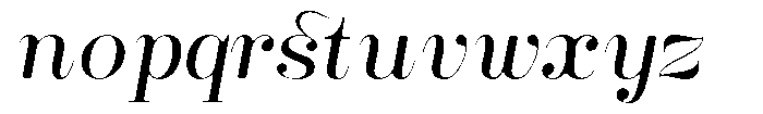 Rustand Soft Light Expanded Italic Font LOWERCASE