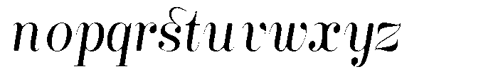 Rustand Soft Light Italic Font LOWERCASE