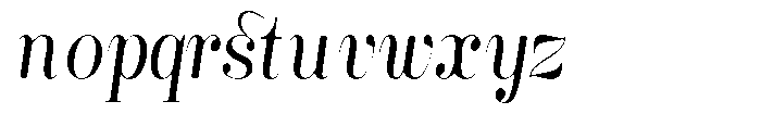 Rustand Soft Light Semi Condensed Italic Font LOWERCASE