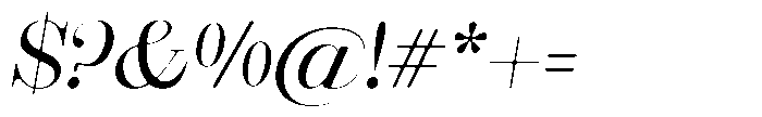 Rustand Soft Light Semi Expanded Italic Font OTHER CHARS