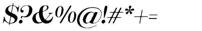 Rustand Soft Medium Expanded Italic Font OTHER CHARS