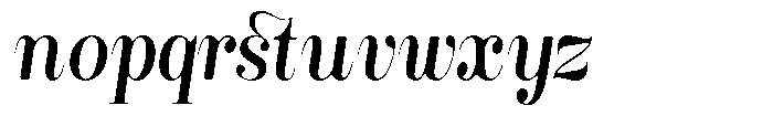 Rustand Soft Medium Semi Condensed Italic Font LOWERCASE