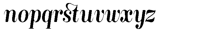 Rustand Soft Semi Bold Condensed Italic Font LOWERCASE