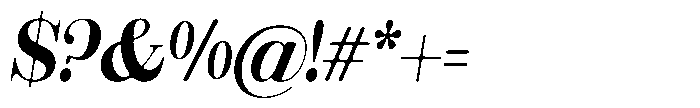Rustand Soft Semi Bold Italic Font OTHER CHARS