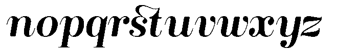 Rustand Soft Semi Bold Semi Expanded Italic Font LOWERCASE