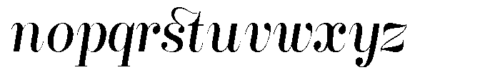 Rustand Var Black Italic Font LOWERCASE