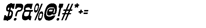Rustem Italic Font OTHER CHARS
