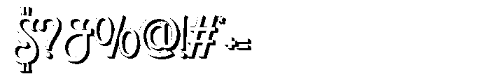 Rusther Extrude Font OTHER CHARS