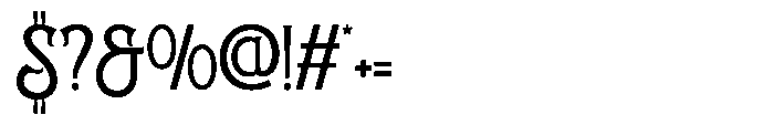 Rusther Regular Font OTHER CHARS