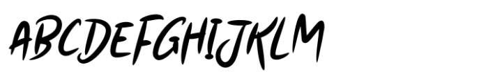 Rustic Brushed Regular Font UPPERCASE