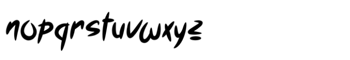 Rustic Brushed Regular Font LOWERCASE