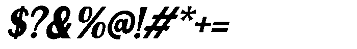 Rustic Changer Italic Font OTHER CHARS