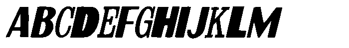 Rustic Changer Italic Font UPPERCASE