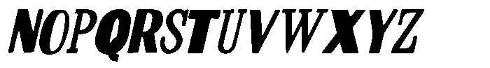 Rustic Changer Italic Font LOWERCASE