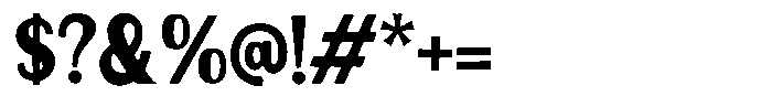 Rustic Changer Regular Font OTHER CHARS