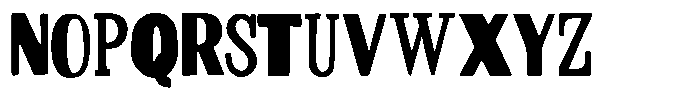Rustic Changer Regular Font LOWERCASE