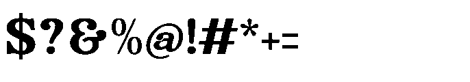 Rustic Cuntry Regular Font OTHER CHARS