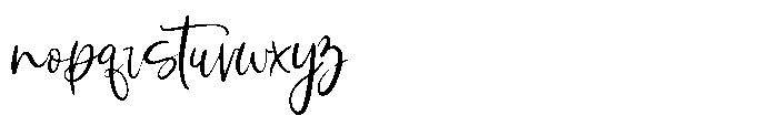 Rustic Grace Display Rustic grace script Regular Font LOWERCASE