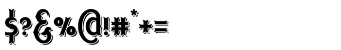 Rustic Rodeo Shadow Font OTHER CHARS