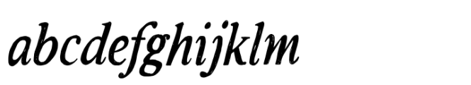 Rustic TC Italic Font LOWERCASE