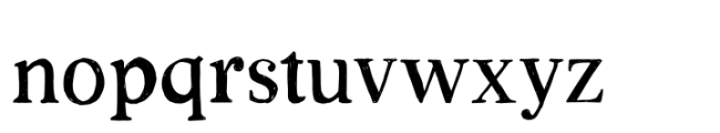 Rustic TC Regular Font LOWERCASE