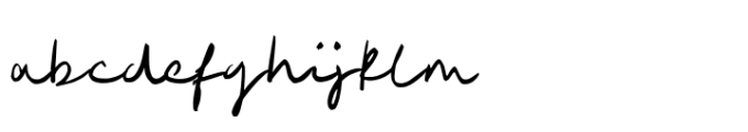 Rustic TC Script Light Font LOWERCASE