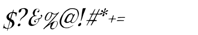 Rustic TC Solid Italic Light Font OTHER CHARS