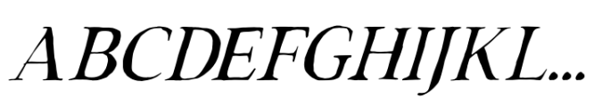 Rustic TC Solid Italic Light Font UPPERCASE