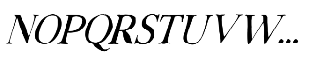 Rustic TC Solid Italic Light Font UPPERCASE