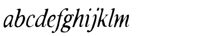 Rustic TC Solid Italic Light Font LOWERCASE