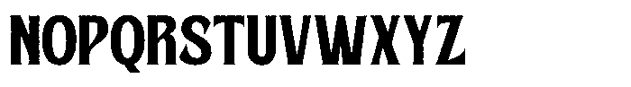 Rustic Vintage Rough Font UPPERCASE