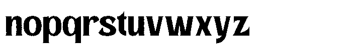 Rustic Vintage Rough Font LOWERCASE