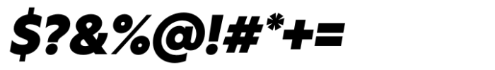 Rustica Black Italic Font OTHER CHARS