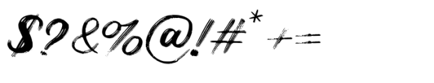 Rustical Regular Font OTHER CHARS