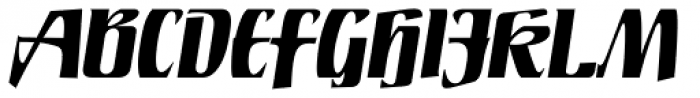 Rustikalis DT Bold Oblique Font UPPERCASE