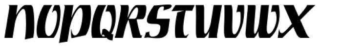 Rustikalis DT Bold Oblique Font UPPERCASE
