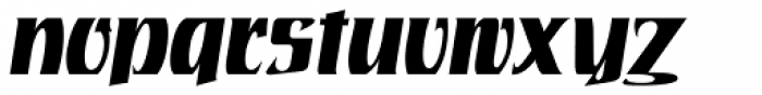 Rustikalis DT Bold Oblique Font LOWERCASE