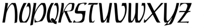 Rustikalis DT Light Oblique Font UPPERCASE