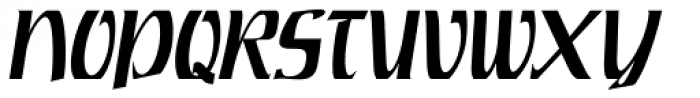 Rustikalis DT Medium Oblique Font UPPERCASE