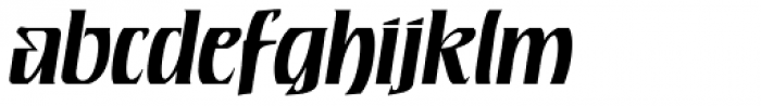 Rustikalis DT Medium Oblique Font LOWERCASE