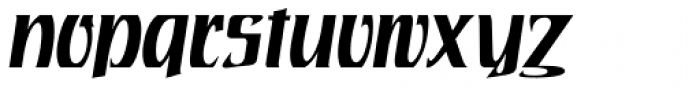 Rustikalis DT Medium Oblique Font LOWERCASE