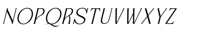 Rustin Italic Font UPPERCASE