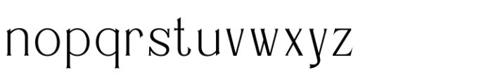 Rustin Regular Font LOWERCASE