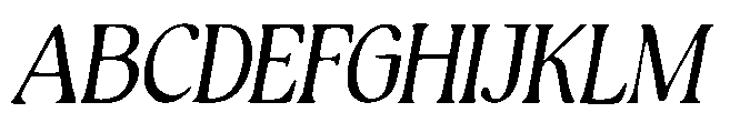 Rustique Serif Italic Font UPPERCASE