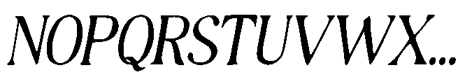 Rustique Serif Italic Font UPPERCASE