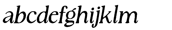 Rustique Serif Italic FONT