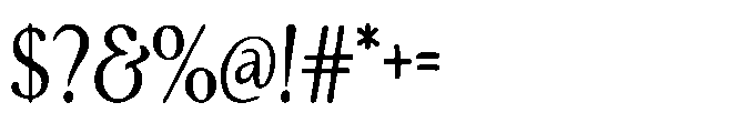 Rustique Serif Regular Font OTHER CHARS