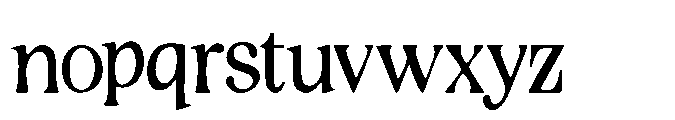 Rustique Serif Regular Font LOWERCASE