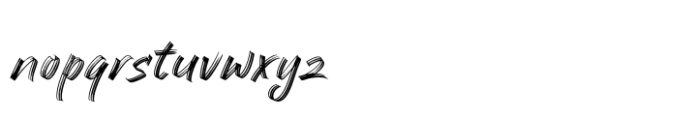 Rustlime Brush Font LOWERCASE