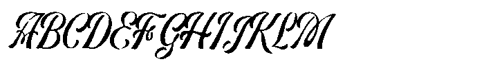 Rusty Court Script Font UPPERCASE